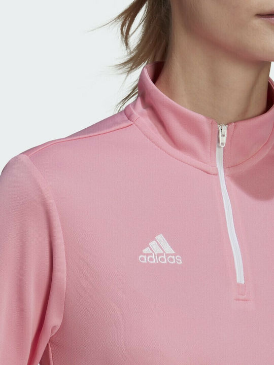 Entrada 22 Damen Bluse Langärmelig mit Reißverschluss Semi Pink Glow