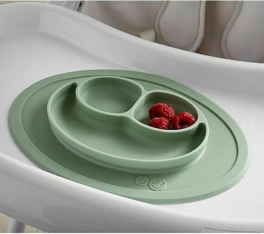 Ezpz Green Happy Mini Silicone Tray For 4+ Months