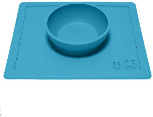 Ezpz Silicone Baby Tray Happy Bowl for 24+ months Blue