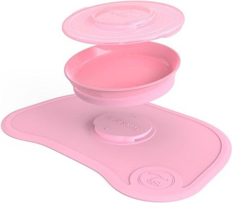 Twistshake Silicone Baby Placemat Click Mini for 6+ months Pink