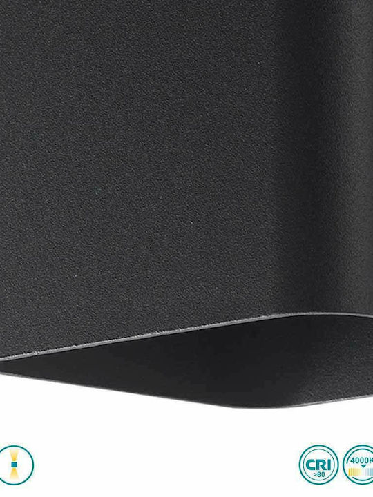 Fan Europe Biome Wandmontierte Außen-Deckenleuchte LED IP54 7W mit Natürliches Weiß Licht Doppelstrahl 11x11x9.5εκ.