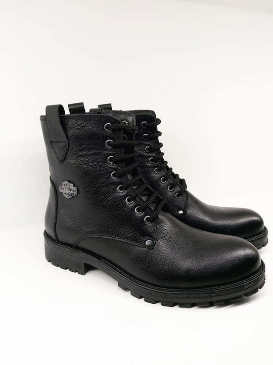 COSI Schuhe Leder Schwarz Herrenstiefel - CODE:394