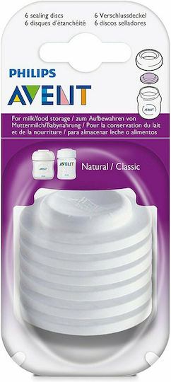 Philips Sealing Disc for Baby Bottles Whiteς 6pcs