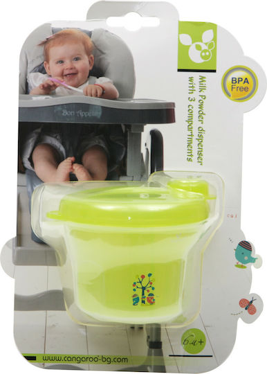 Cangaroo Milk Powder Doser for 3 Food Servings Greenς 1pcs