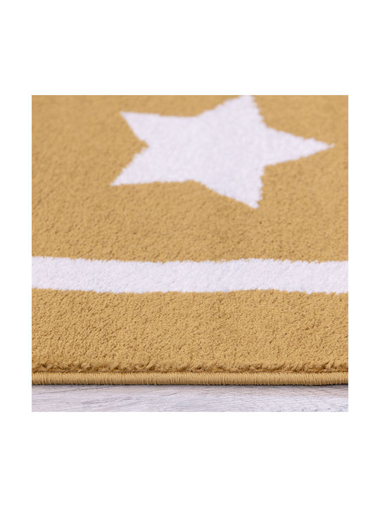 Ezzo A173AX6 Kinder Teppich Sterne Yellow 160x230cm Dicke 11mm