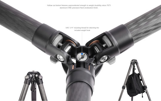 Leofoto Leofoto LS-285C Carbon Fiber Camera Tripod Up to 153cm and 10kg Maximum Load
