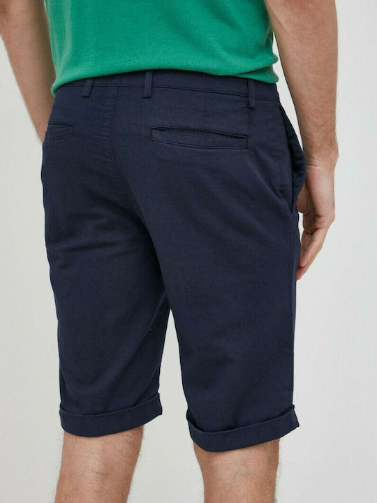 Trussardi Ανδρική Βερμούδα Chino Navy Μπλε