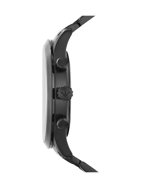 Emporio Armani Men's Watch 40mm Battery with Black Metal Bracelet