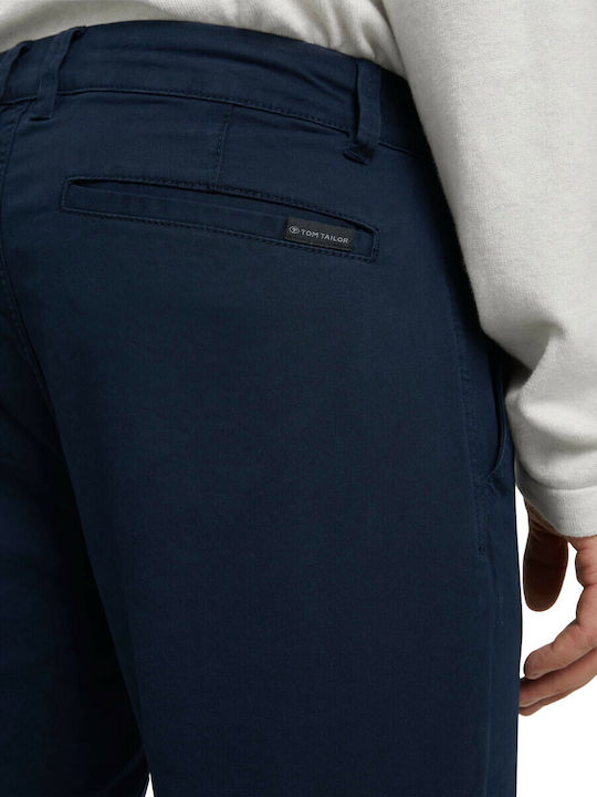 Pantalon Bărbați Chino Elastic Regular Fit Albastru Marin