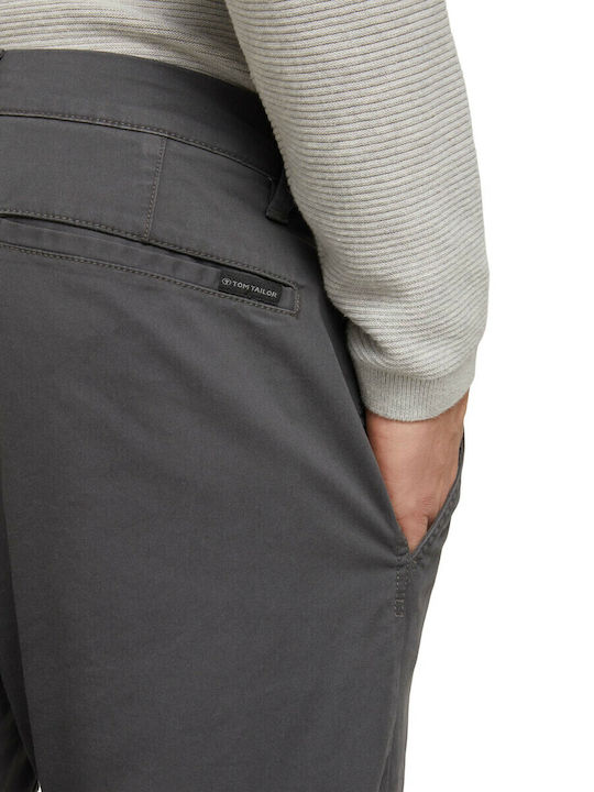 Trousers Chino Elastic in Regular Fit Gray