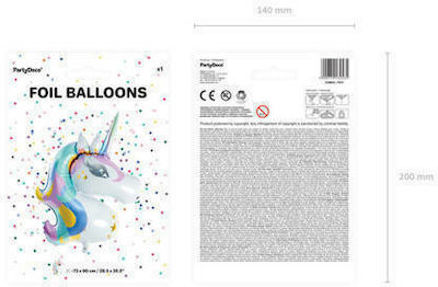 Ballon Folie Einhorn, 73x90 cm, 1 Stk.