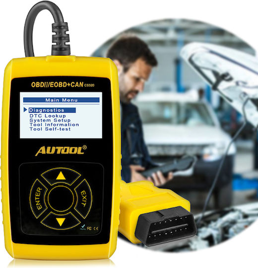 Autool Διαγνωστικό Αυτοκινήτου Ψηφιακό OBD 2 με Καλώδιο