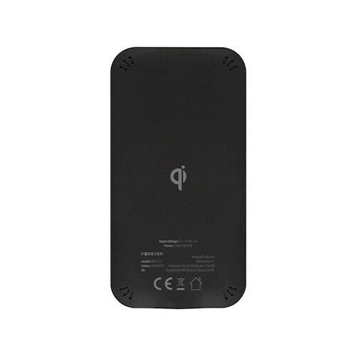 Forever Ασύρματος Φορτιστής (Qi Pad) και Καλώδιο USB-C 15W Μαύρος (WDC-115)