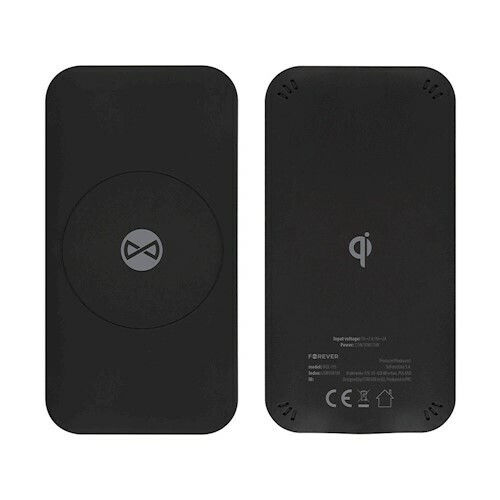 Forever Ασύρματος Φορτιστής (Qi Pad) και Καλώδιο USB-C 15W Μαύρος (WDC-115)