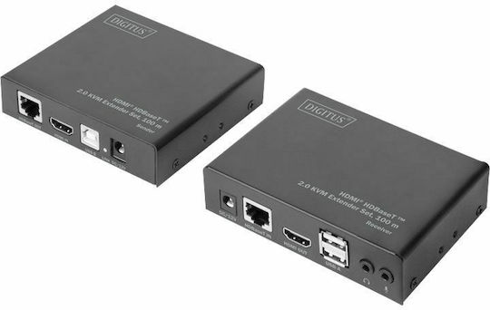 Digitus HDMI HDBaseT 2.0 KVM Extender Set 100 m