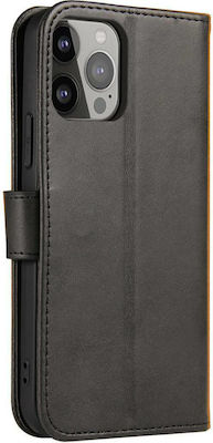 Hurtel Magnet Elegant Synthetic Leather Book Black (iPhone 13)