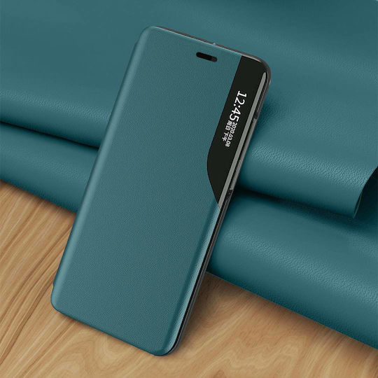 Hurtel Eco Leather View Книга Изкуствена кожа Зелен (iPhone 13 Pro Max)