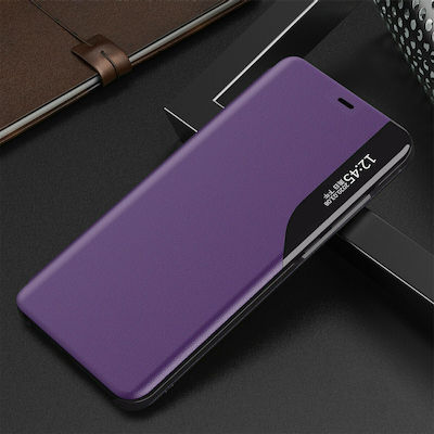 Hurtel Eco Leather View Synthetic Leather Book Purple (iPhone 13 mini)