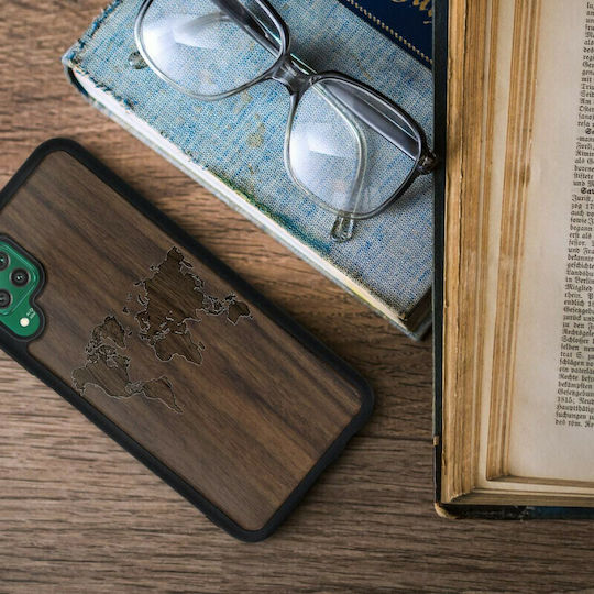 KWmobile Umschlag Rückseite Hölzern Braun (Huawei P40 Lite)