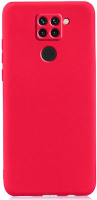 Sonique Liquid Umschlag Rückseite Silikon Rot (Redmi Note 9) 46-61434