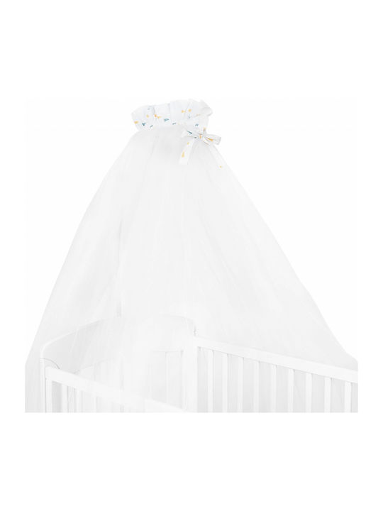 Kikka Boo Tulle Baby Crib Mosquito Net Elephant Time 540x200cm White