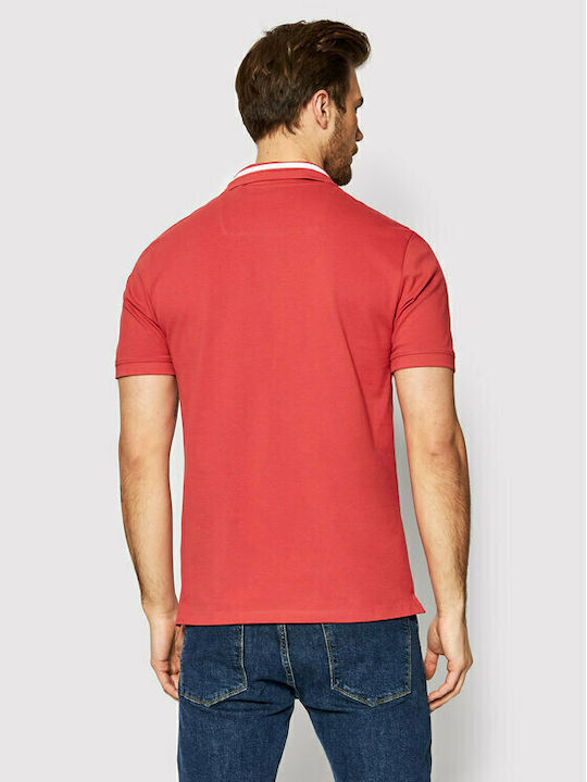 Guess Bluza Bărbătească cu Mânecă Scurtă Polo Coral