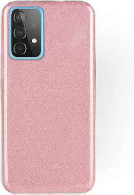 Forcell Shining Plastic / Silicone Back Cover Pink (Galaxy A52 / A52s)