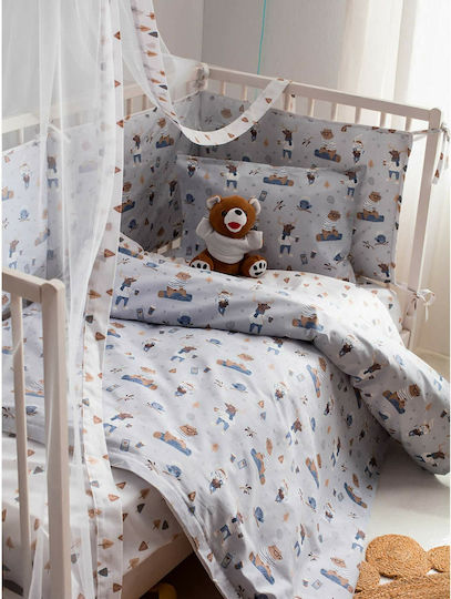 Vesta Home Mosquito Net Crib Woodland Tulle 000007221 Light Blue 490x180cm