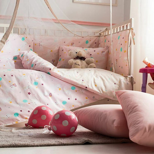 Vesta Home Mosquito Net Crib Cat Tulle 000007220 Pink 490x180cm