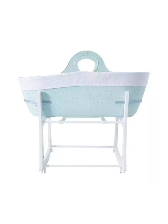 Tommee Tippee Sleepee Plastic Moses Basket with Green Stand