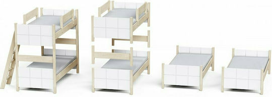 Cosy Kinderbett Koje Einzeln Weiß für Matratze 100x200cm