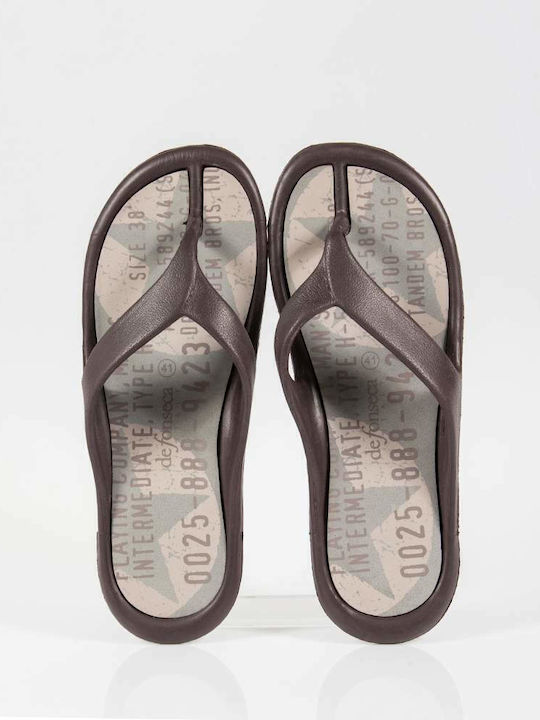 De Fonseca Capri Herren-Flip-Flops Braun