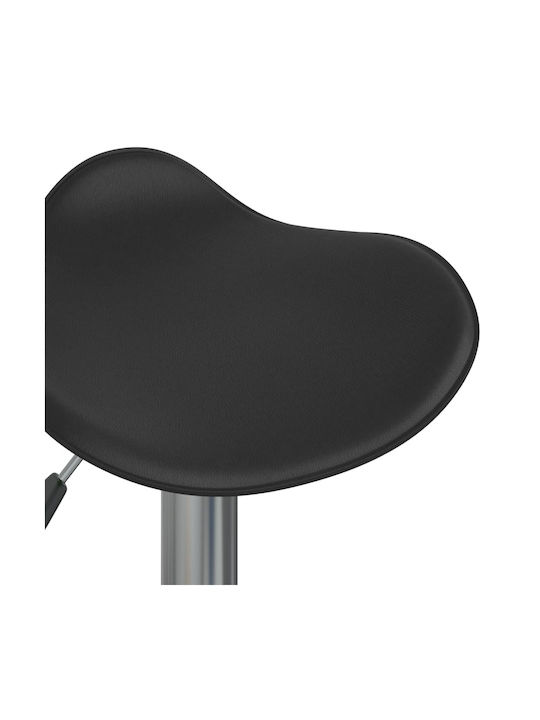 Stool Bar with Adjustable Height Black 44x44x60-81cm