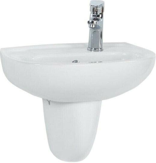 Creavit Apollo Wall Mounted Wall-mounted Sink Porcelain 55x45x19.3cm White