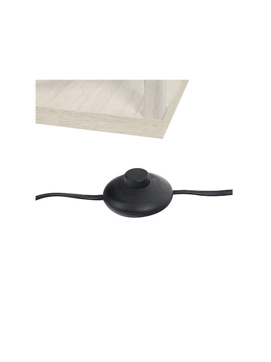 HomCom Floor Lamp H160xW26cm. with Socket for Bulb E27 Beige