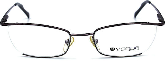 Vogue Women's Metal Prescription Eyeglass Frame Brown VO3417 581