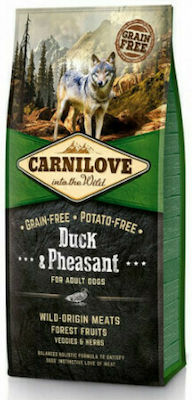 Carnilove Duck & Pheasant Adult 4kg Dry Food Grain Free for Adult Dogs with Duck and Poultry