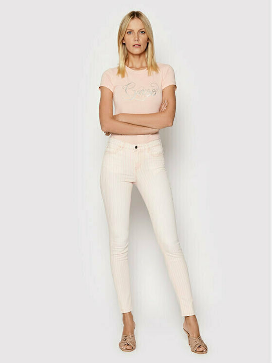 Damen Jeanshose in Skinny Fit Rosa