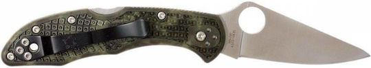 Spyderco Delica 4 Zome Σουγιάς Χακί σε Θήκη