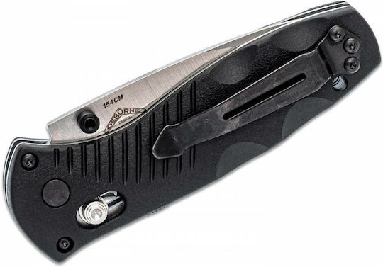 Benchmade Mini Barrage Pocket Knife Gray in Sheath