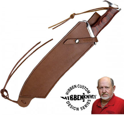 United Cutlery Hibben IV Combat Machete Ματσέτα Καφέ σε Δερμάτινη Θήκη