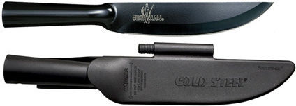 Cold Steel Cuțit Bushman Negru Cu Husă