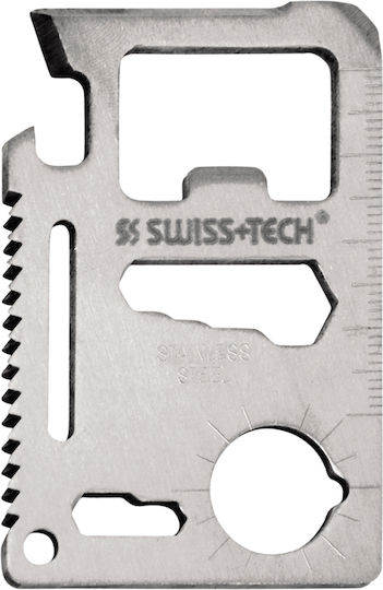 Swiss Tech Cart Κάρτα Πολυεργαλείο σε Δερμάτινη Θήκη