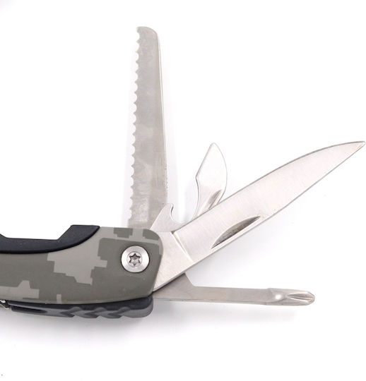 SP Souliotis Mehrfarbiges Multitool mit Scheide