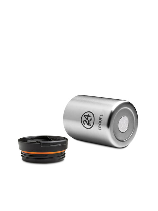 24Bottles Travel Tumbler Кутия за обяд Термос Inox Сребрист 350мл 1бр