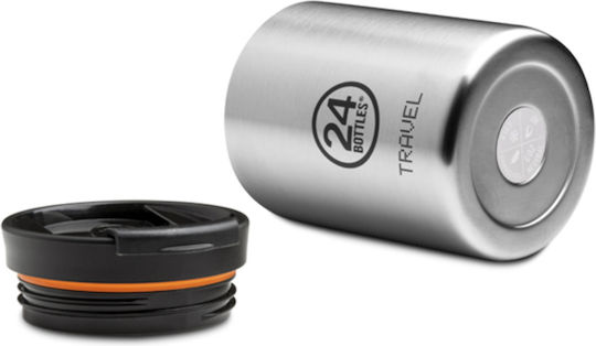 24Bottles Travel Tumbler Кутия за обяд Термос Inox Сребрист 350мл 1бр