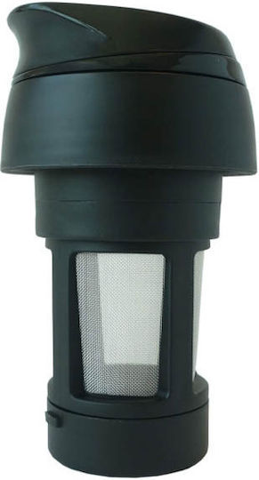 Timolino Omni Plaza Series Filter Glass Thermos Stainless Steel BPA Free 400ml Red with Mouthpiece
