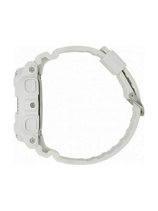 Casio G-Shock Digital Uhr Chronograph mit Weiß Kautschukarmband