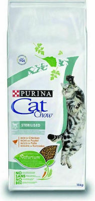 Purina Cat Chow Sterilised Dry Food for Adult Neutered Cats with Chicken 15kg