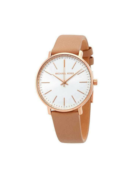 Michael Kors Pyper Women's Watch with Pink Leather Strap